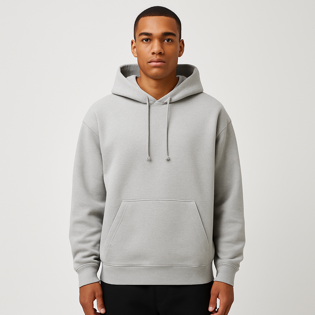 Hoodie Move Essentials Grigio – Vento Urbano