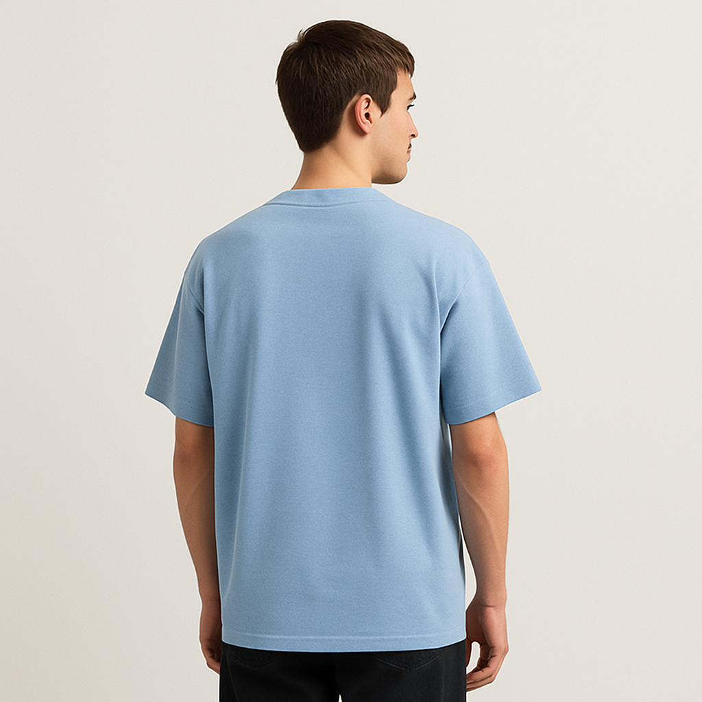 T-shirt Vento Urbano Logo - Azzurro
