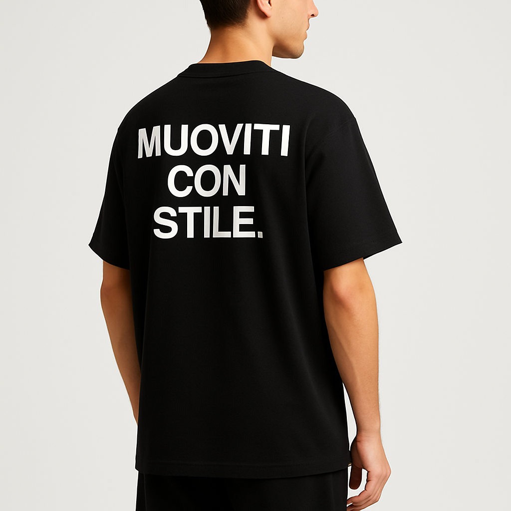 T-shirt Vento Urbano Logo Small - Nero Notte